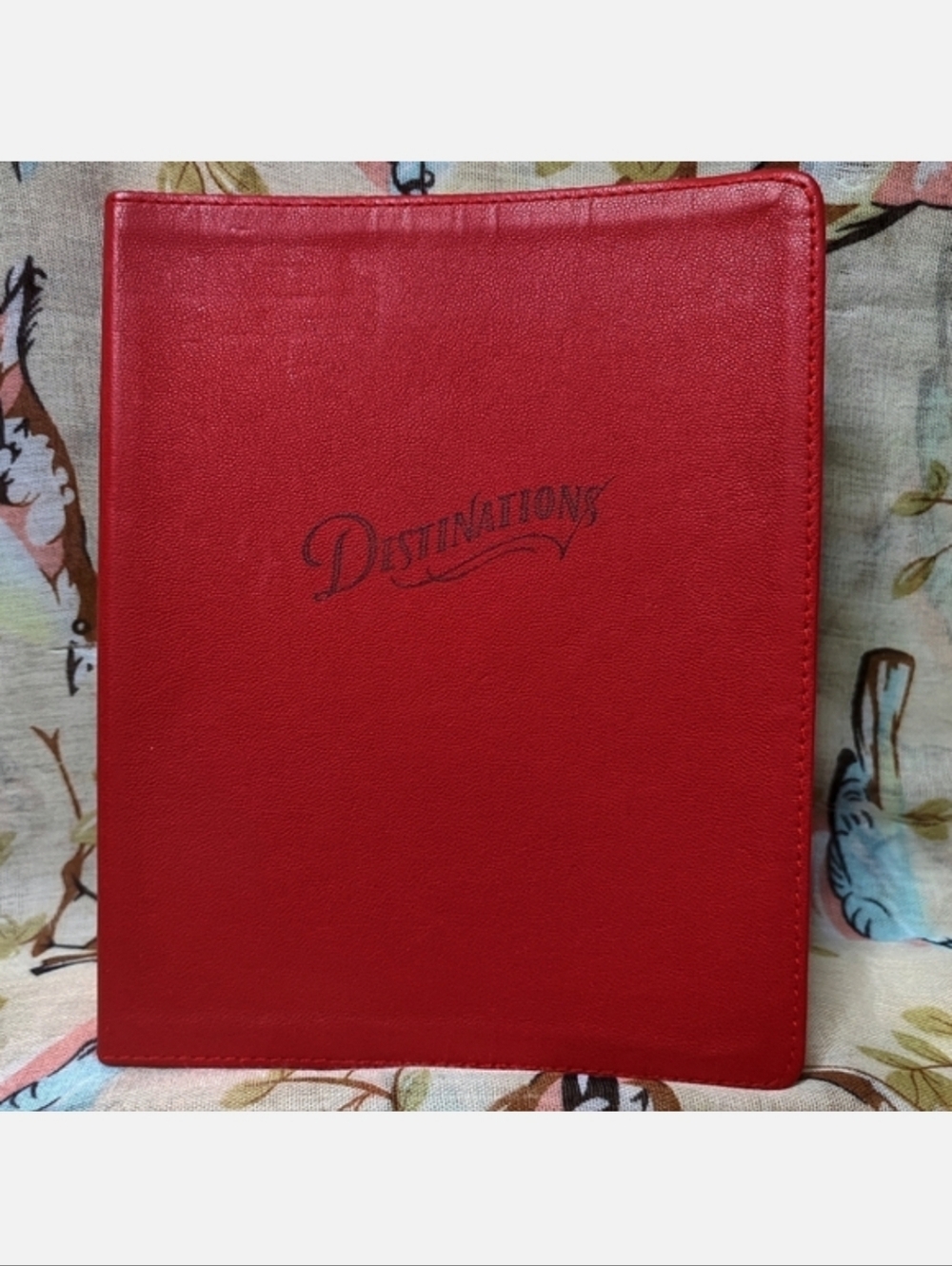 Destinations Red Leather? Bound Travel Memories Fun Facts Journal Diary 1st ED